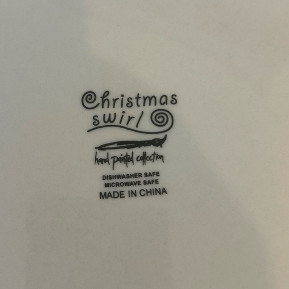 Christmas Swirl Holiday Plate - Festive Serving Plate - Holiday Decor - Picture 9 of 9